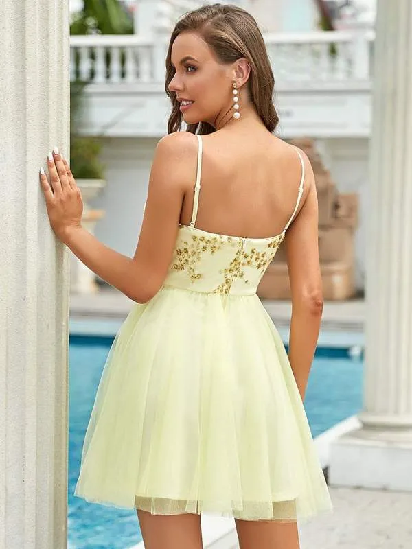 Large Size Graduation Dress with Short Tulle - Style 13003