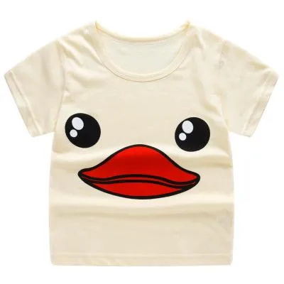 Summer Short Sleeve Cartoon Print T-shirt