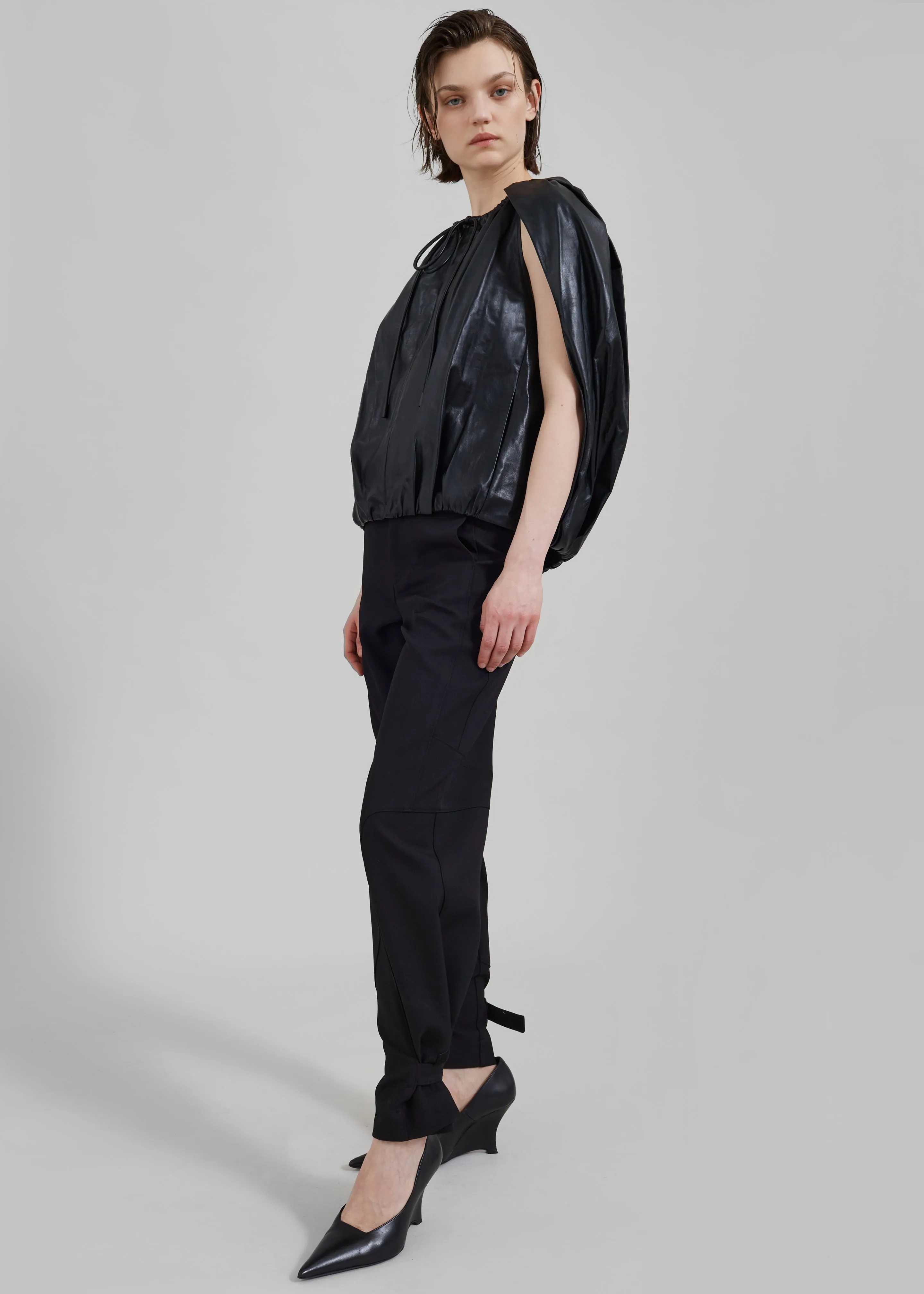 3.1 Phillip Lim Cocoon Zip Top - Black