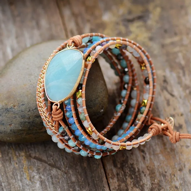 Amazonite Healing Wrap Bracelet