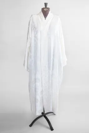 Vintage Women's Intimates: Ivory Silk Kimono