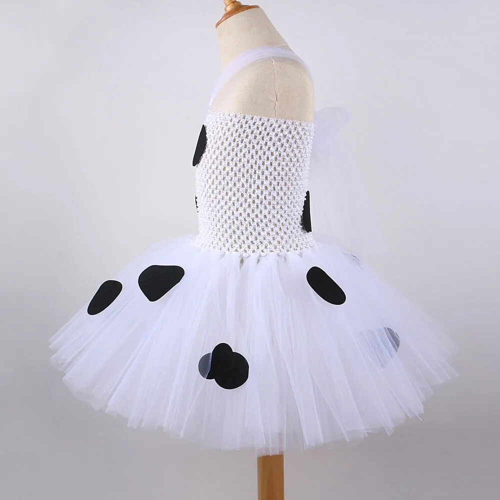 Milk Cow Tutu Dress for Toddler Girls with Animal Theme