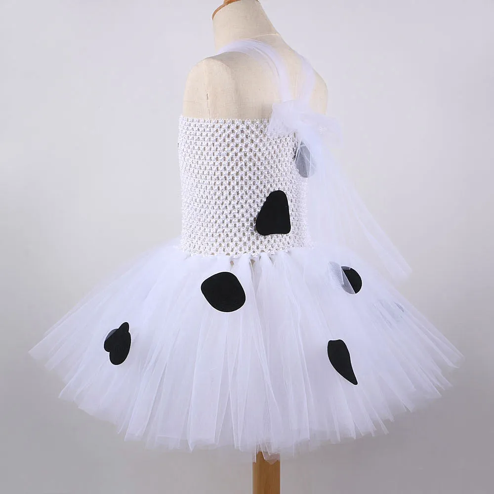 Milk Cow Tutu Dress for Toddler Girls with Animal Theme