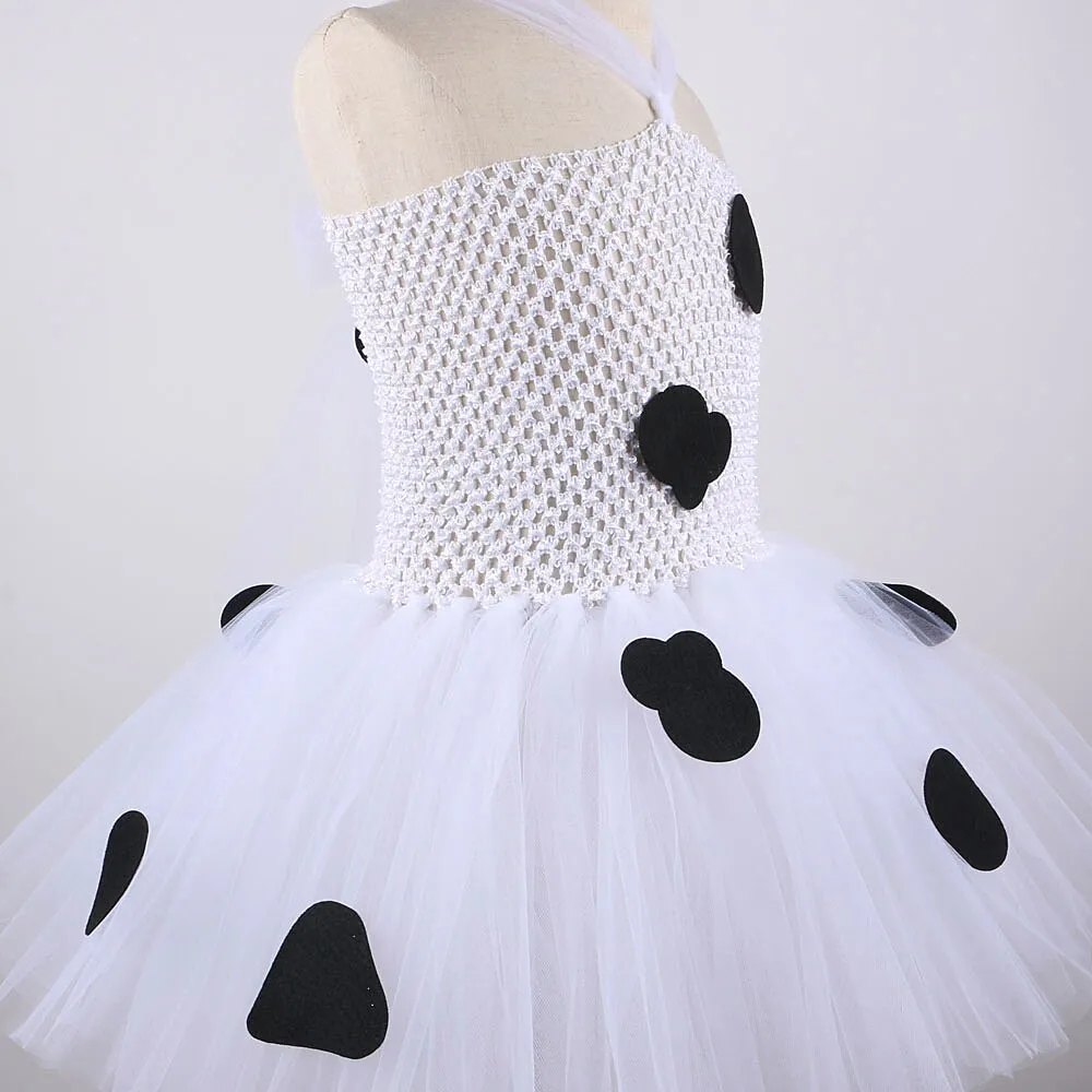 Milk Cow Tutu Dress for Toddler Girls with Animal Theme