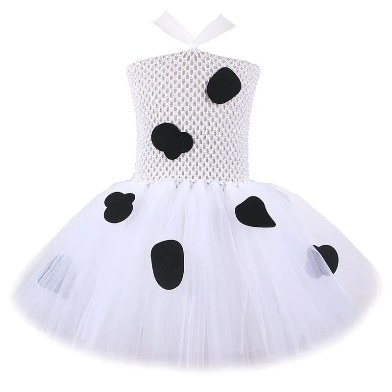 Milk Cow Tutu Dress for Toddler Girls with Animal Theme