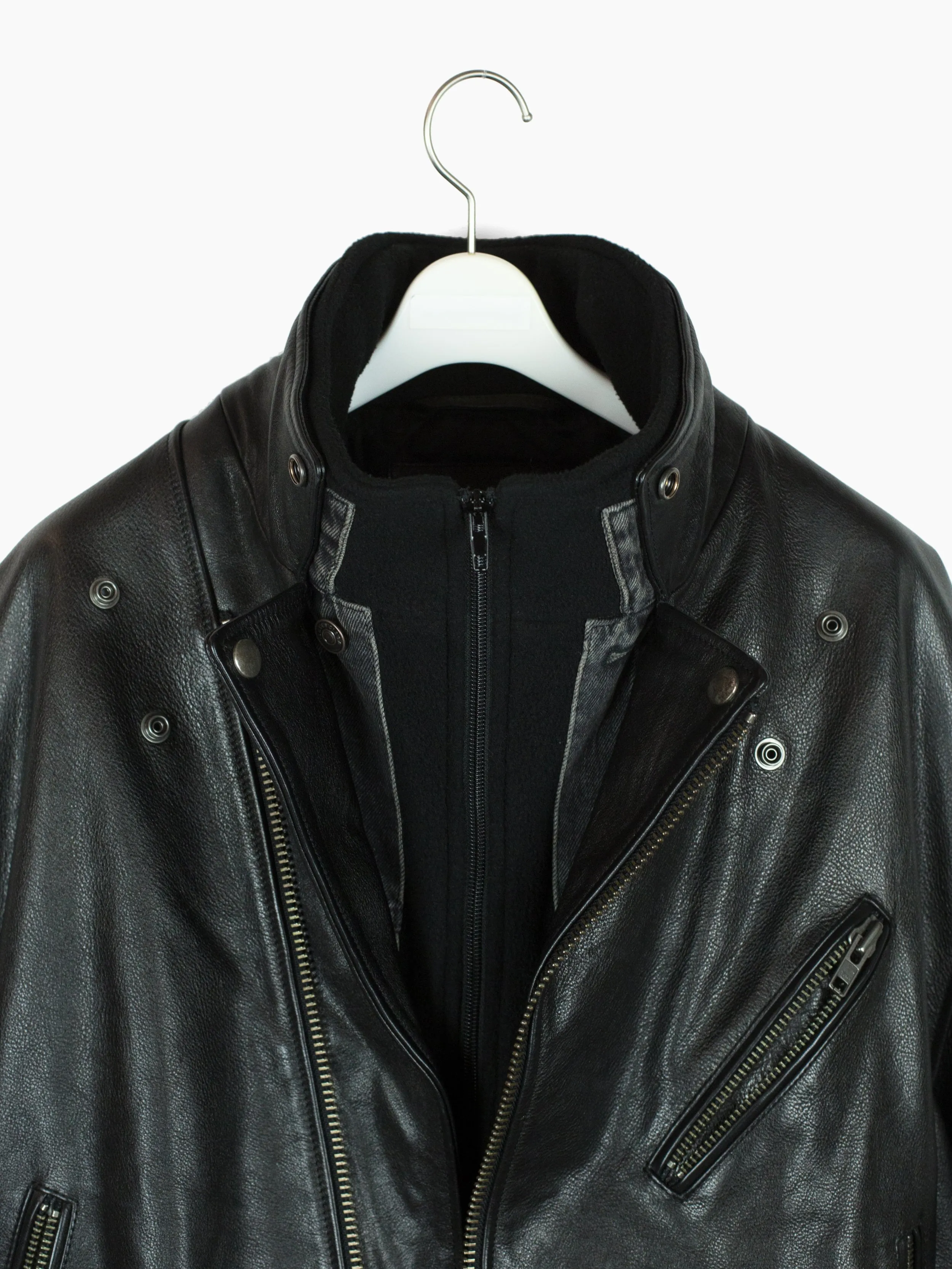 Balenciaga 18AW Layered Leather Rider