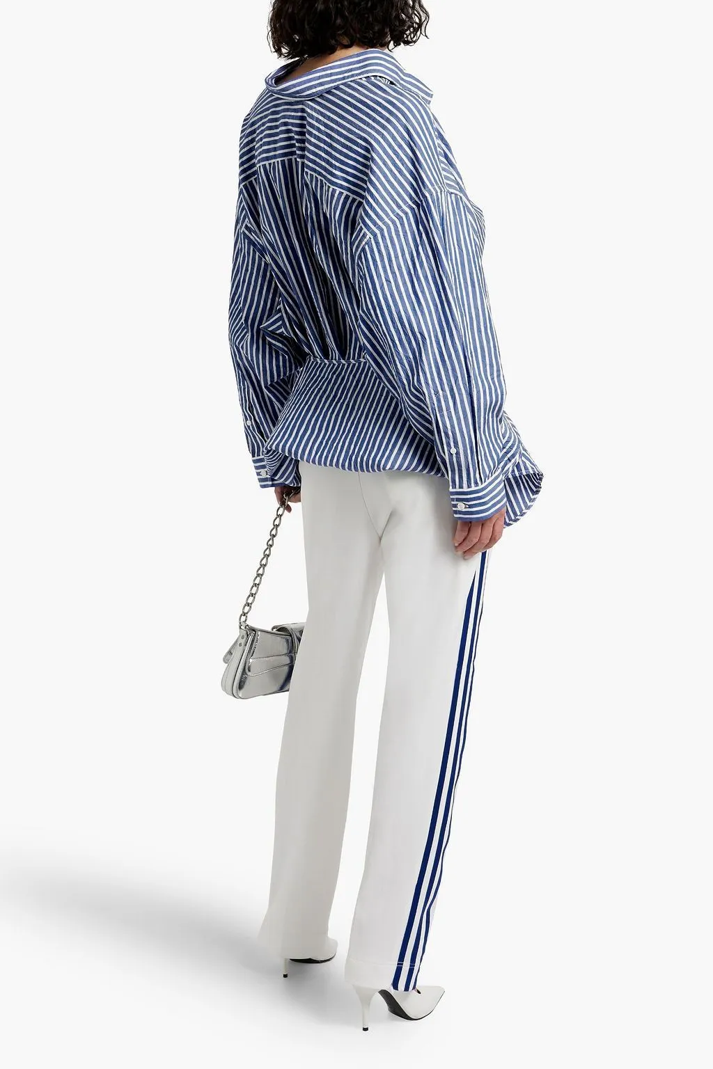 Cotton Long Sleeves with Stripes for Casual Street Style by BALENCIAGA