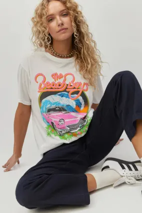 Boyfriend tee with Beach Boys Surf USA design