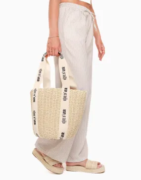 Beige Woven Bag