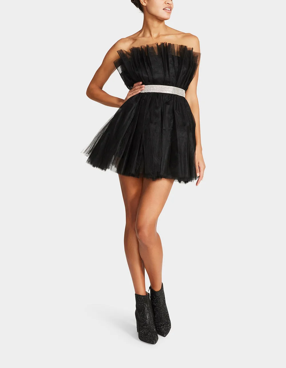 Glamorous Black Tulle Dress