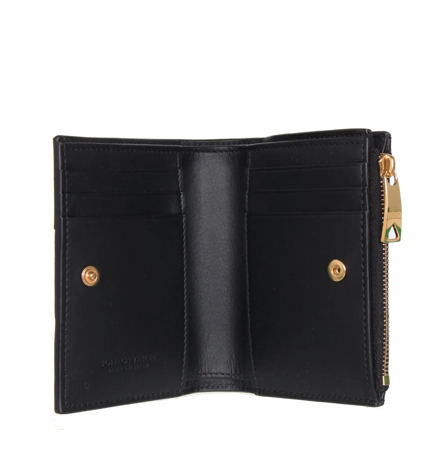 Black Bi-Fold Zip Wallet