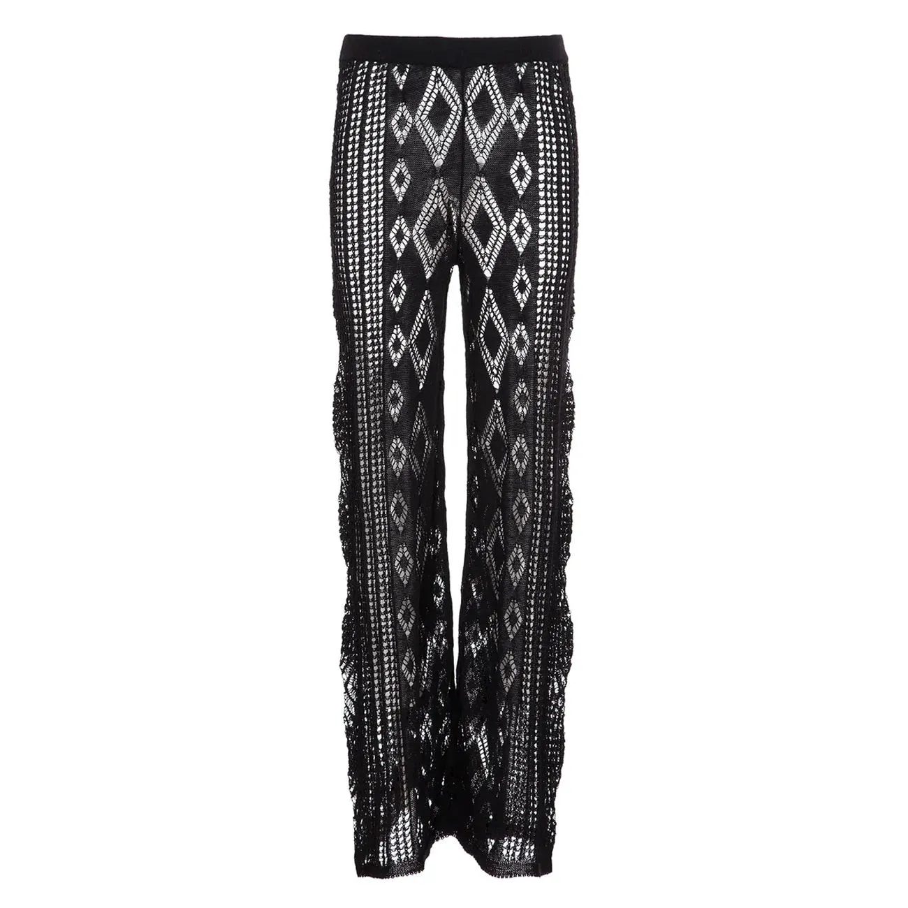 LINO PUNTO PIZZO Pants for Women in Nero