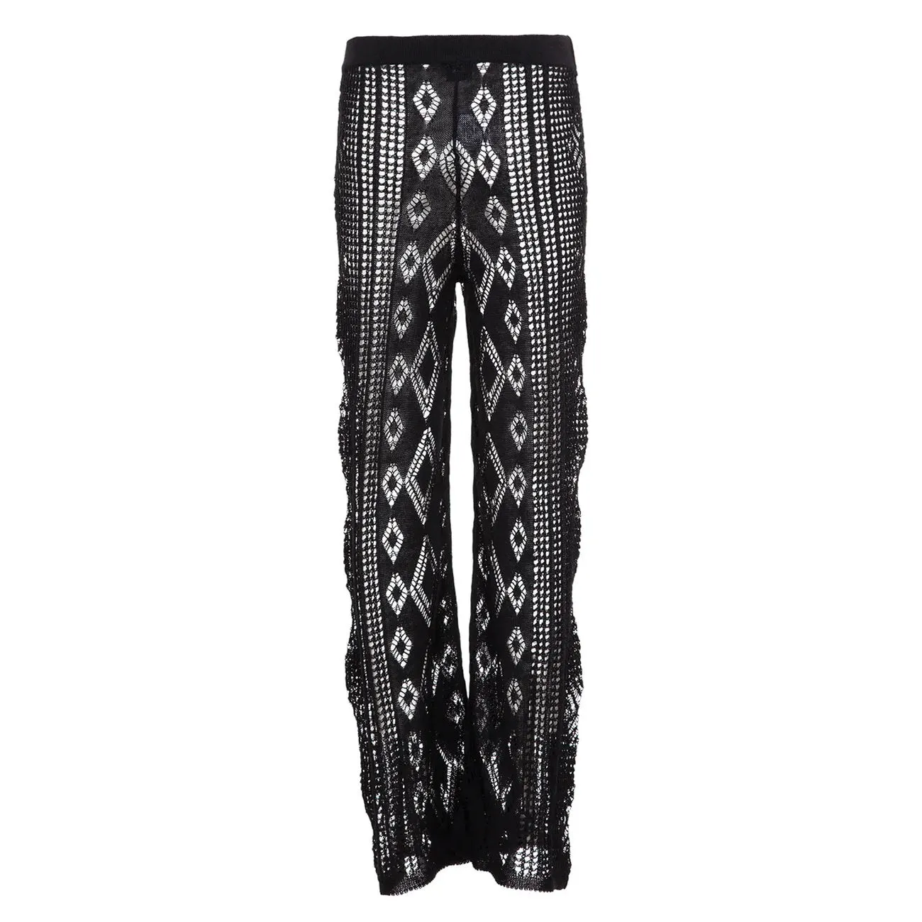 LINO PUNTO PIZZO Pants for Women in Nero