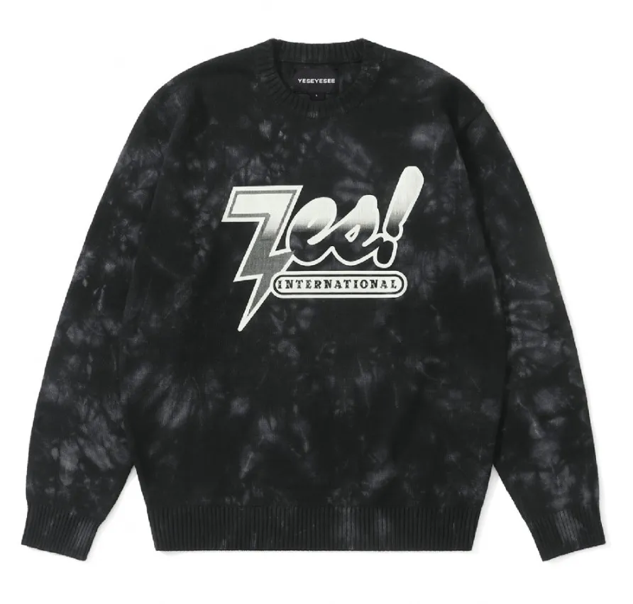 Bleached Knit Crewneck by YESEYESEE