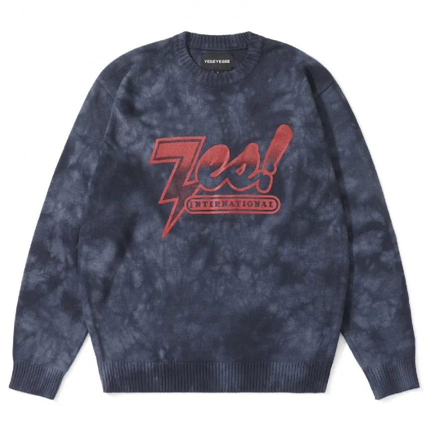 Bleached Knit Crewneck by YESEYESEE