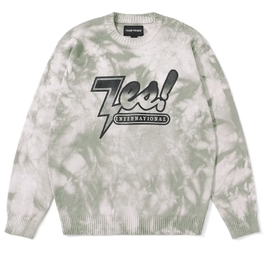 Bleached Knit Crewneck by YESEYESEE