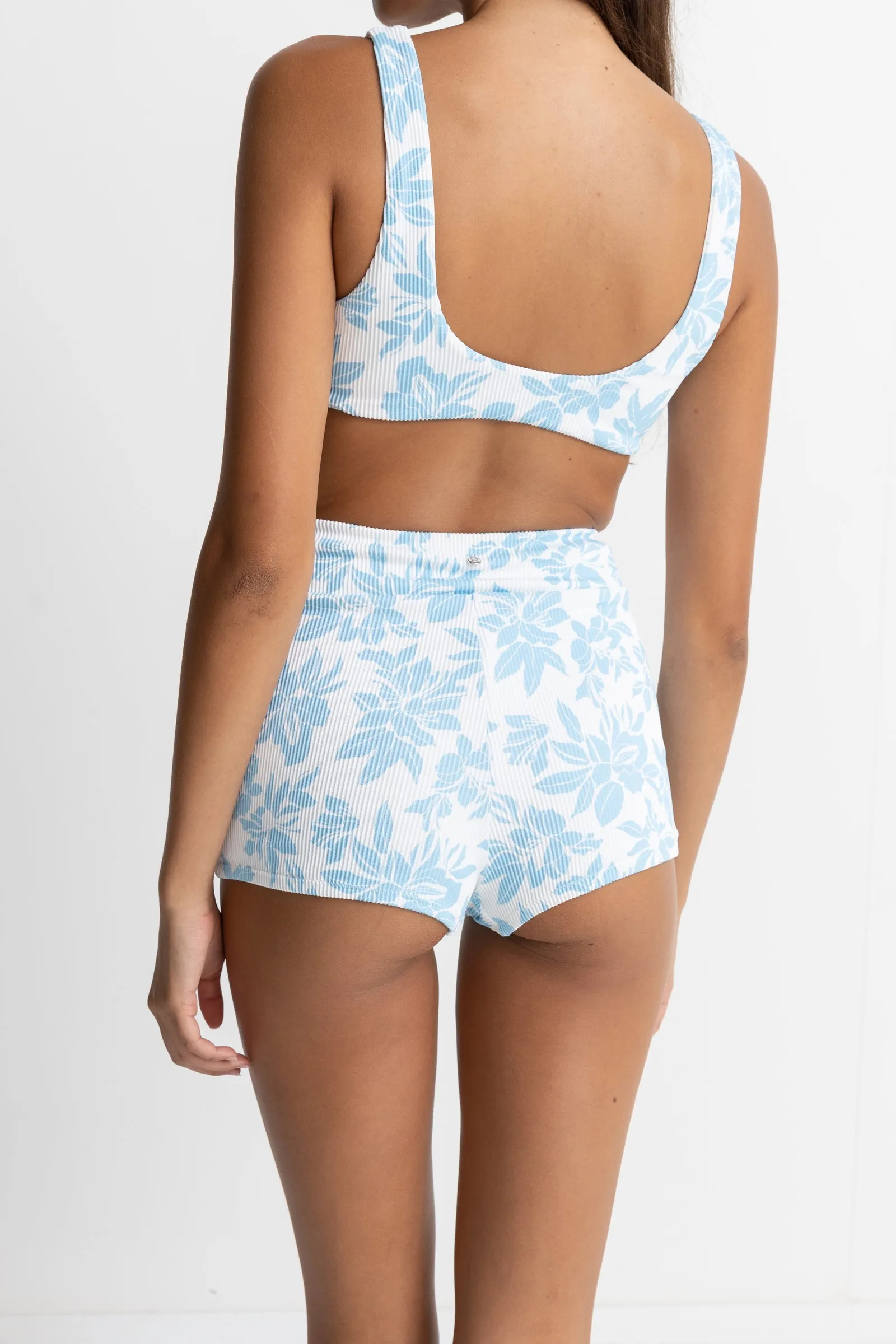 Blue Grace Floral Surf Shorts