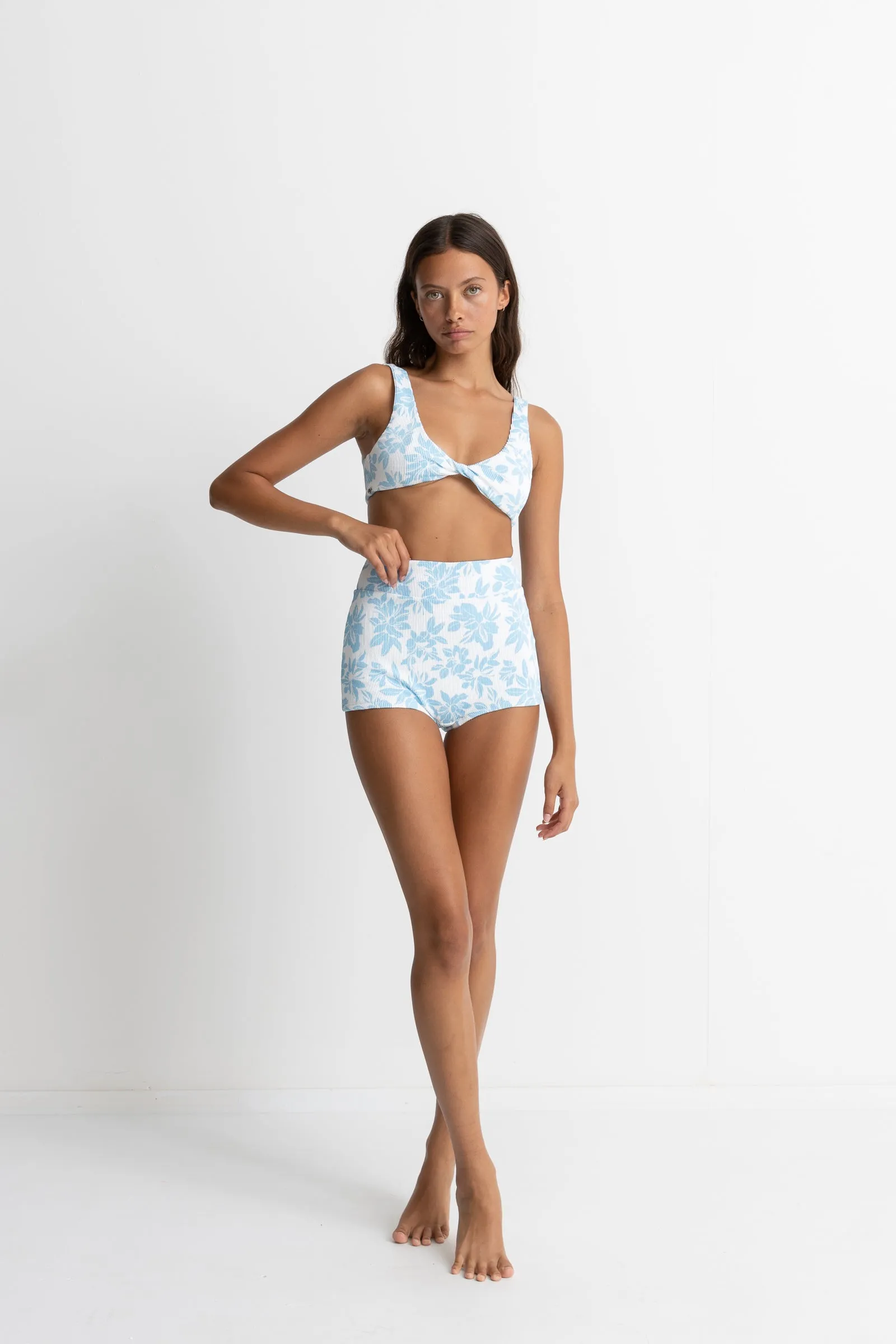 Blue Grace Floral Surf Shorts