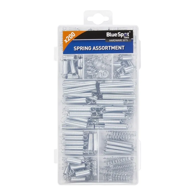 Blue Spot Tools Assorted Mixed Spring 200pc Set 40632 Bluespot 