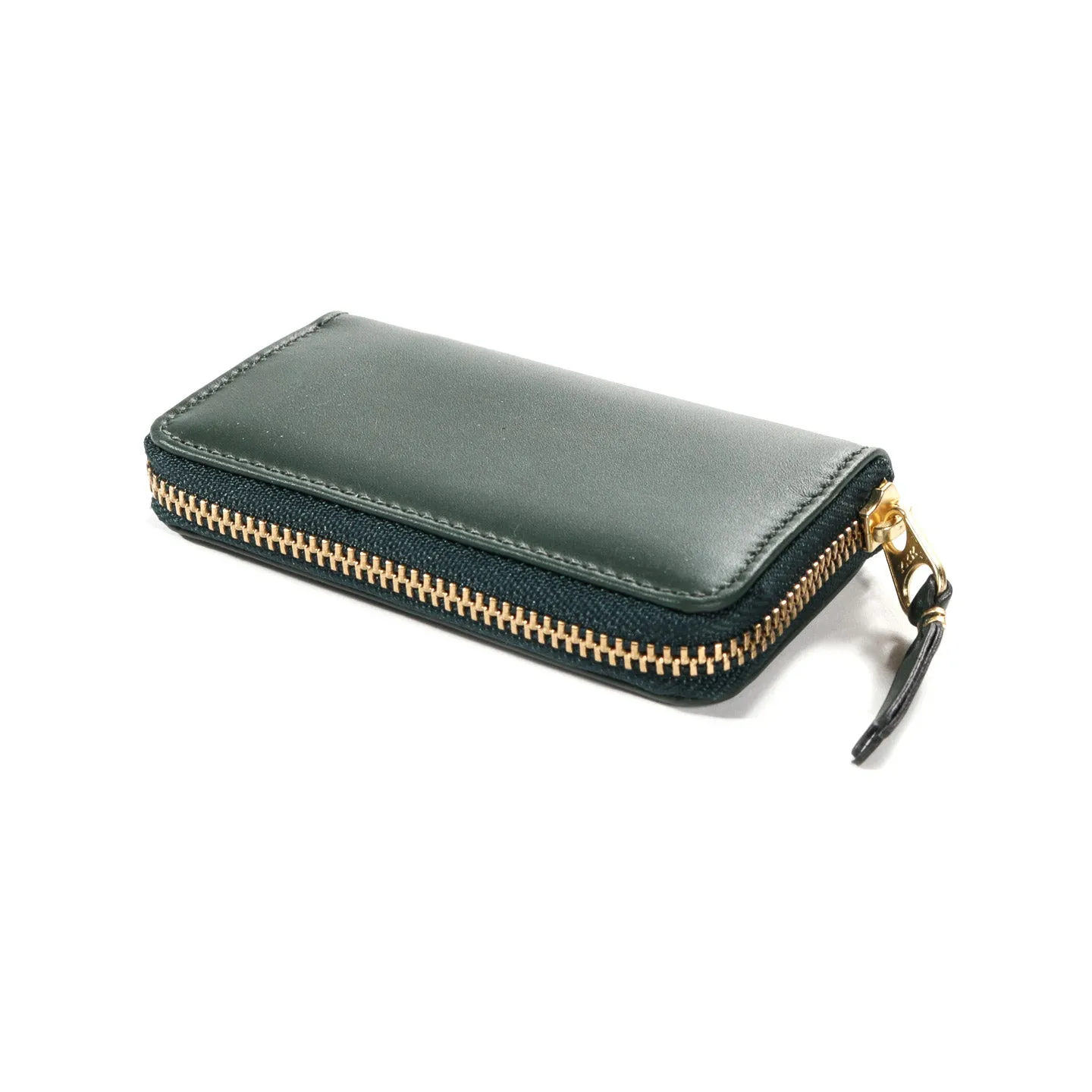 Bottle Green COMME DES GARCONS SA410X Classic Leather Zip Wallet