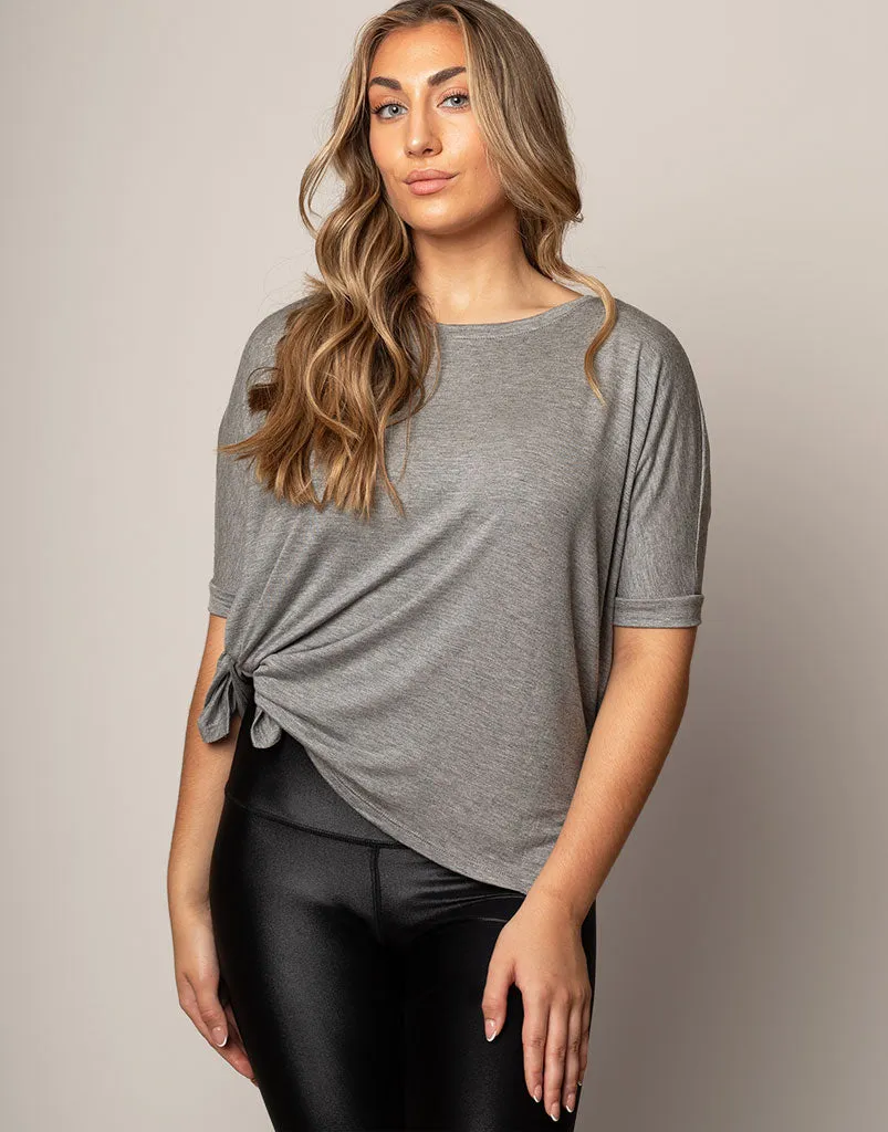 Boxy Tee Dark Heather