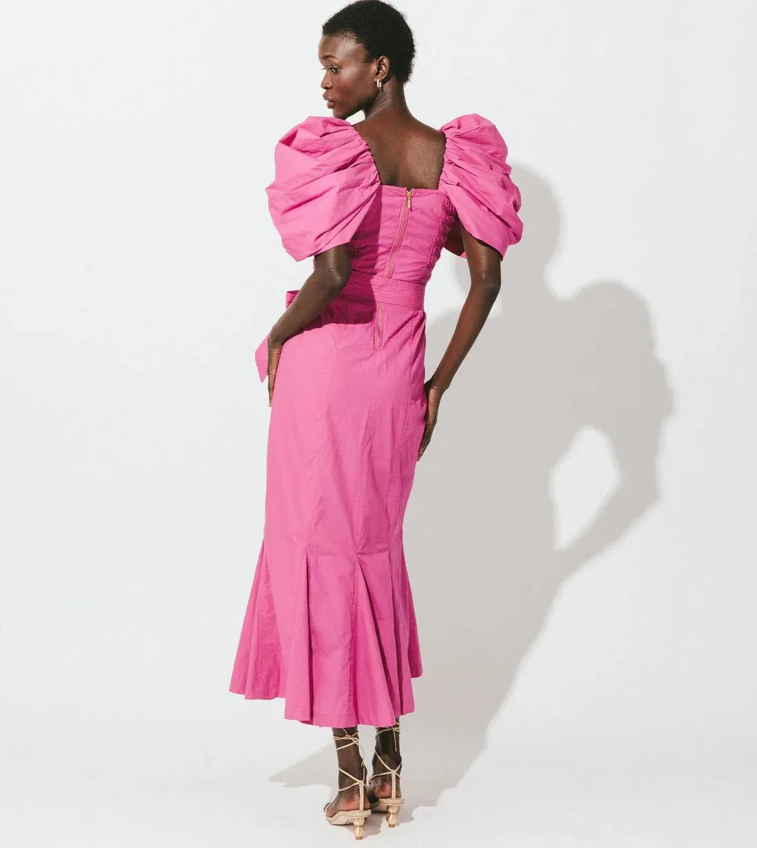 Bright Pink Cleobella Malina Midi Dress