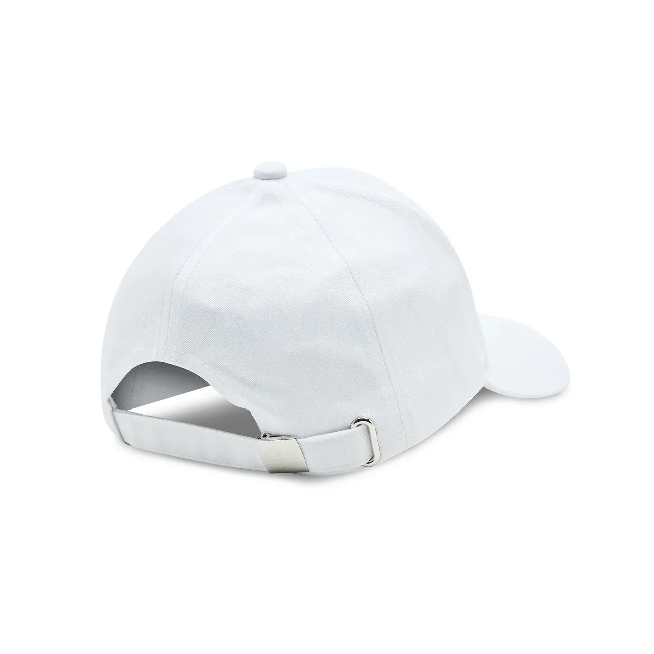 White and Black Woven Unisex Cap