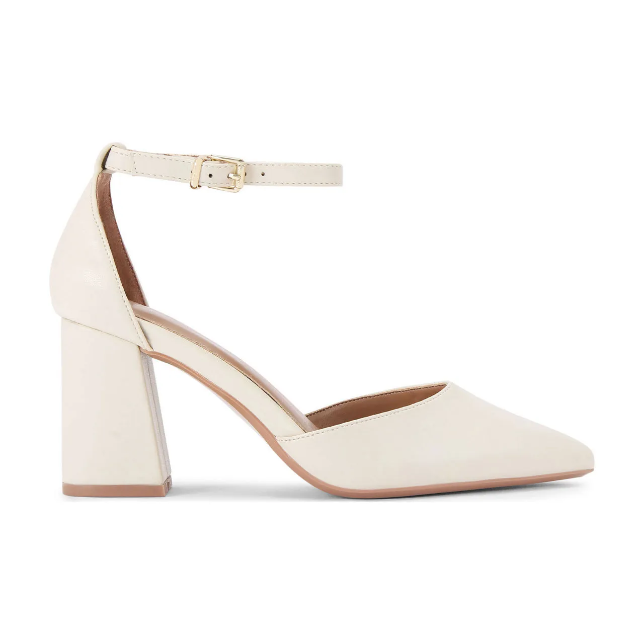 White CARVELA Refined Block Heels