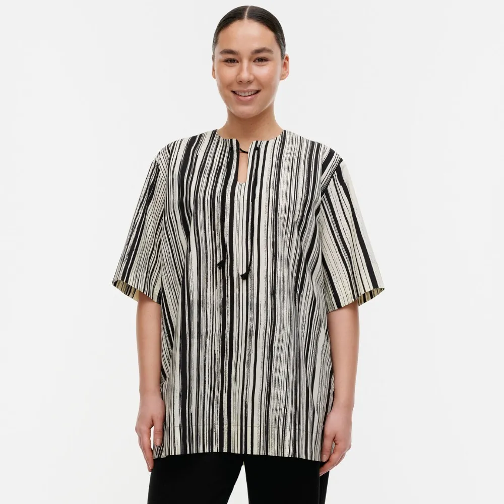 Stripes Casual Cotton Short Sleeves Office Style