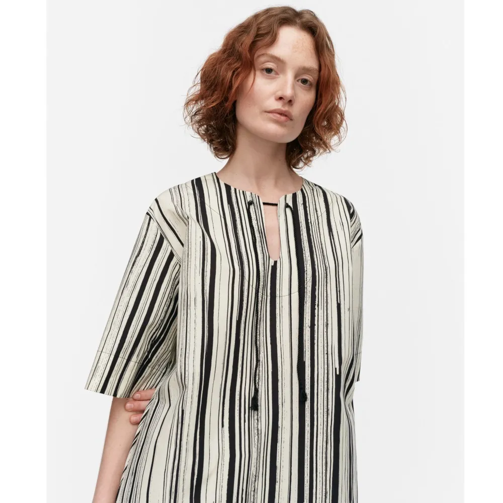 Stripes Casual Cotton Short Sleeves Office Style