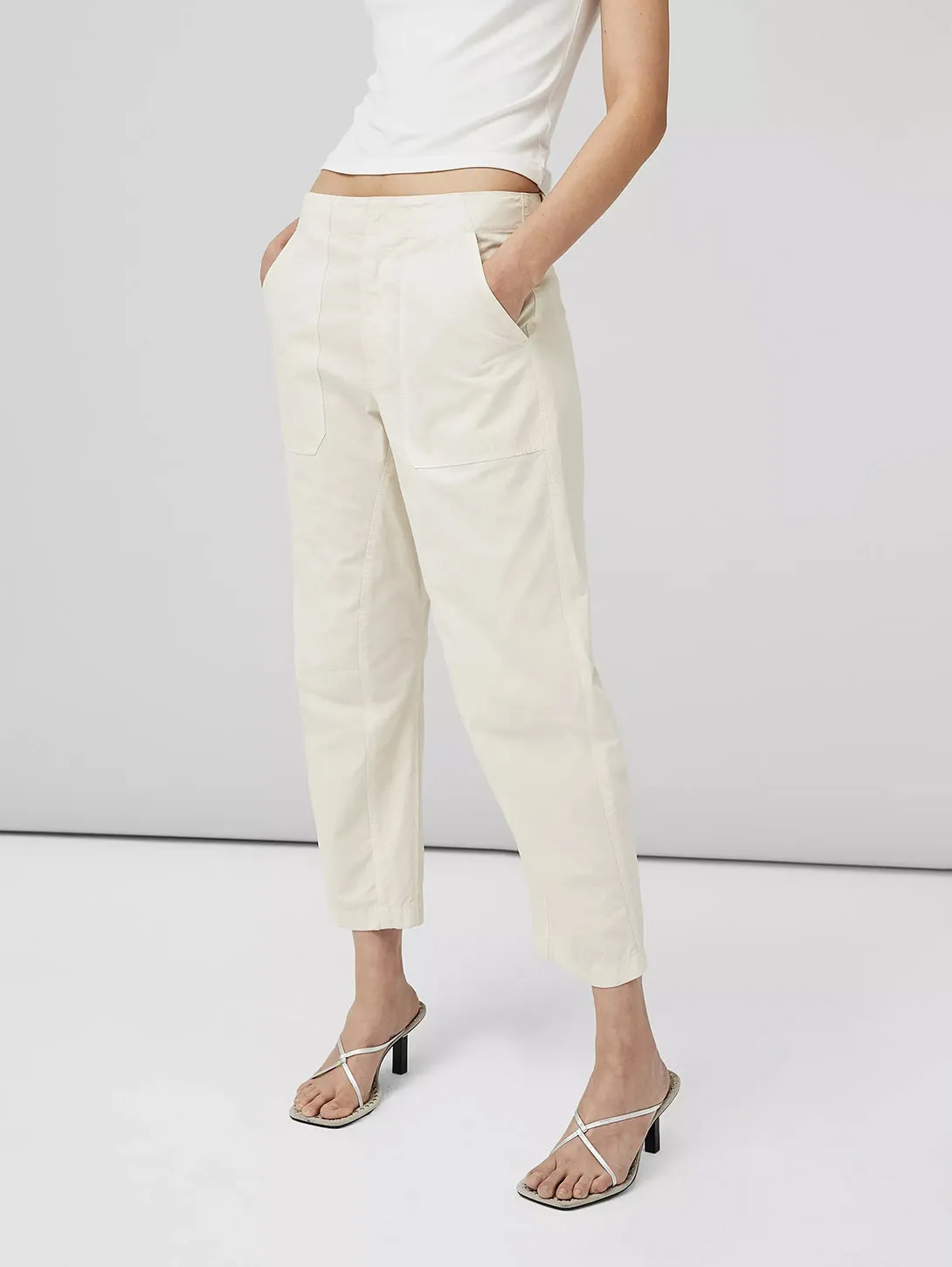 Leyton Ivory Workwear Pant