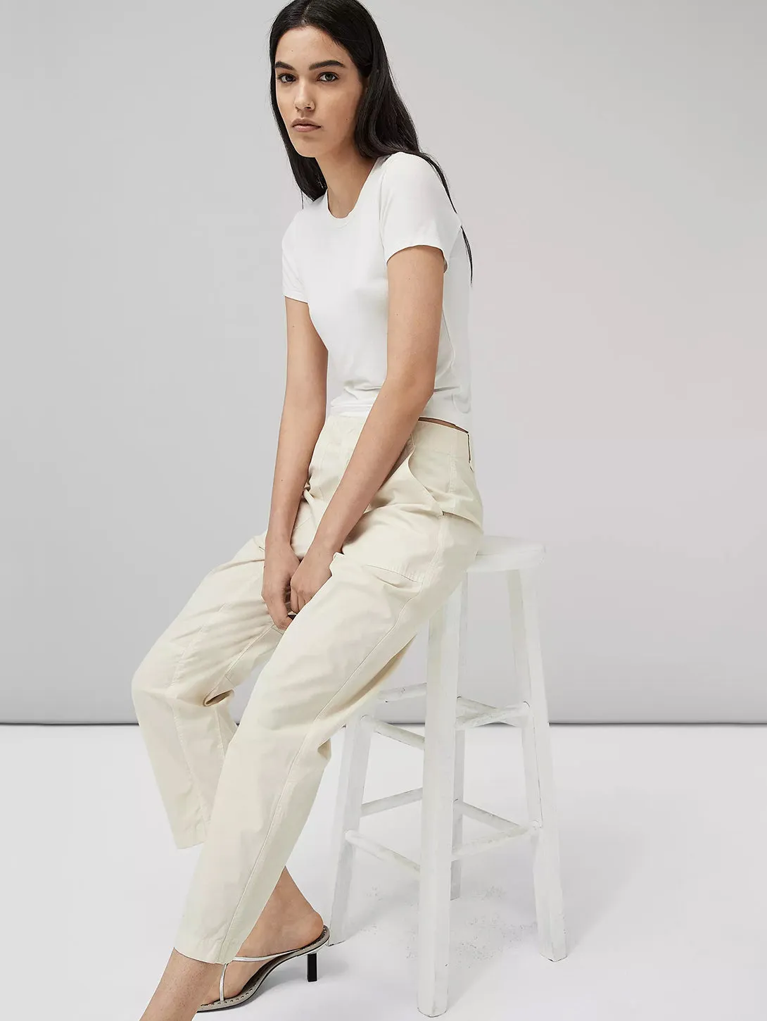 Leyton Ivory Workwear Pant