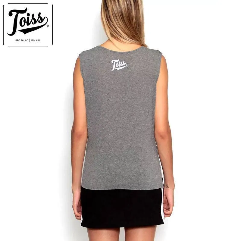 Street Plain Cotton Logo Tanks Camisoles