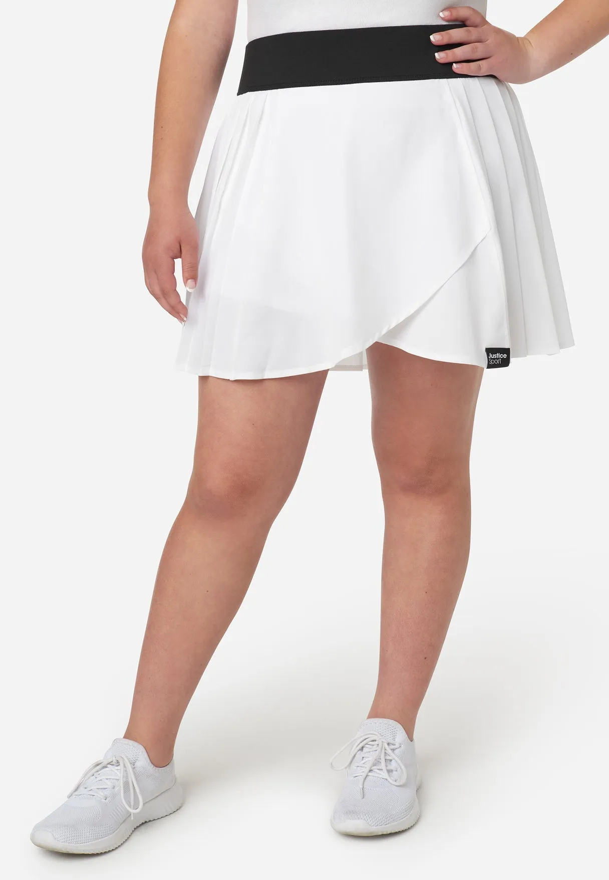 Pleated Cross Over Court Sport Skirt