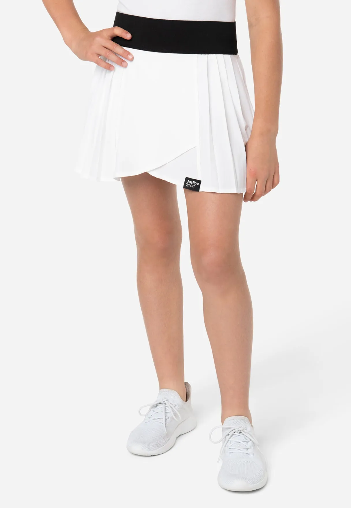 Pleated Cross Over Court Sport Skirt