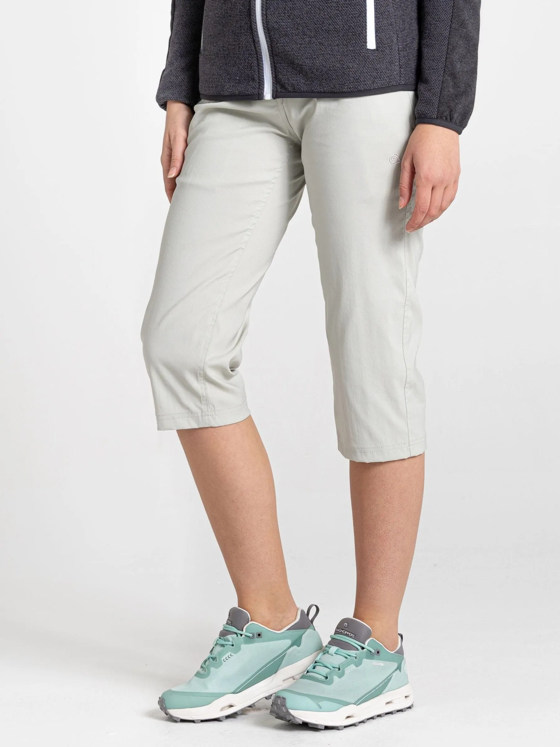 Craghoppers Grey Kiwi Pro Crop Shorts