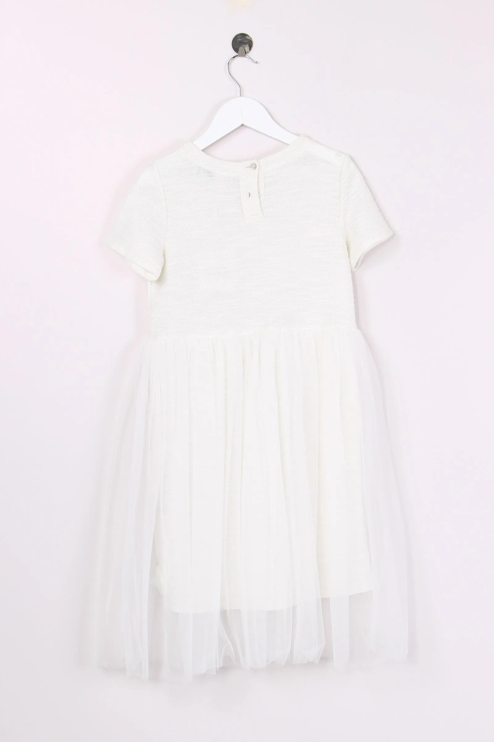 Cream Tulle Skirt Dress