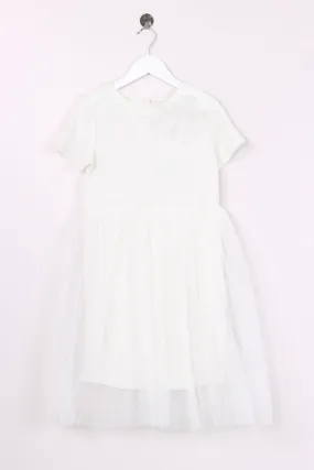 Cream Tulle Skirt Dress