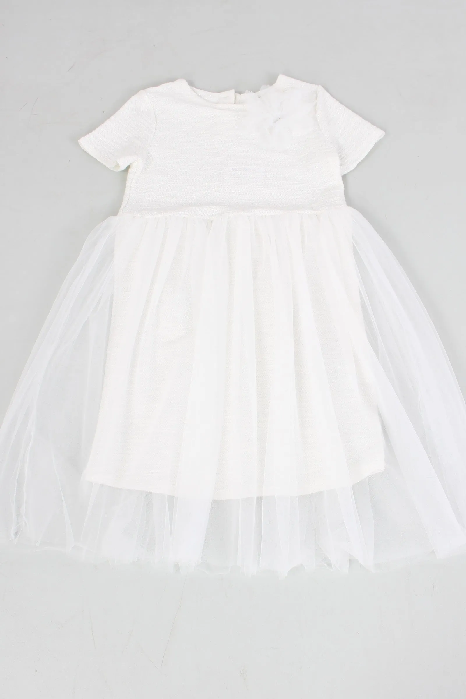 Cream Tulle Skirt Dress