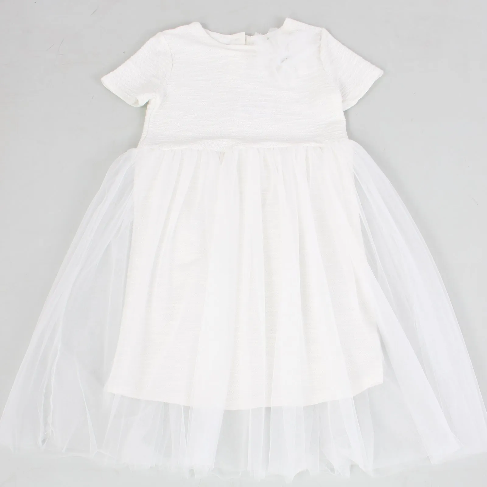 Cream Tulle Skirt Dress