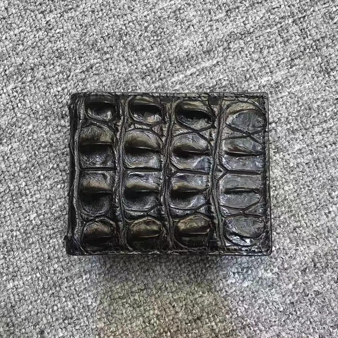 Crocodile Skin Leather Business High-Capacity Wallet