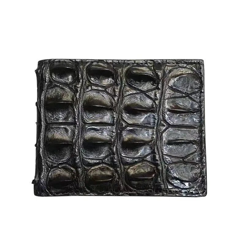 Crocodile Skin Leather Business High-Capacity Wallet