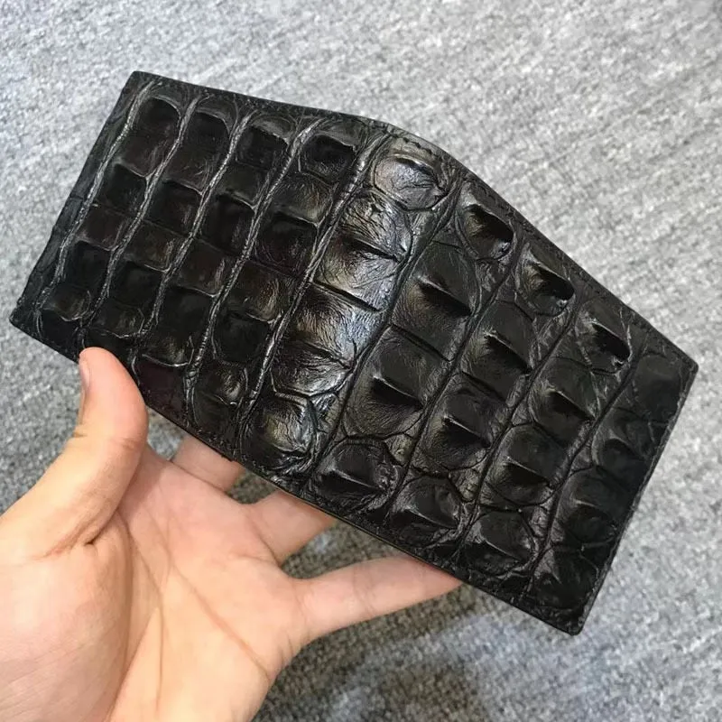 Crocodile Skin Leather Business High-Capacity Wallet