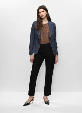 Denim Blazer & Ankle Length Pants