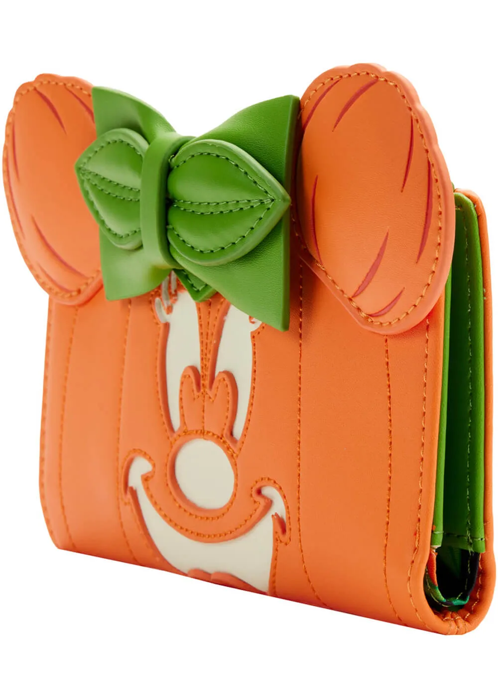 Orange Wallet with Glow-In-The-Dark feature and Minnie Mouse from Disney by Loungefly