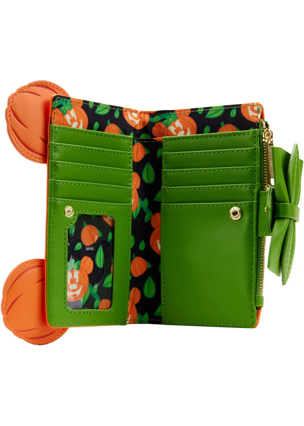 Orange Wallet with Glow-In-The-Dark feature and Minnie Mouse from Disney by Loungefly