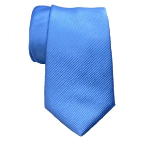 Blue Silk Tie with Dormeuil Self Stripes