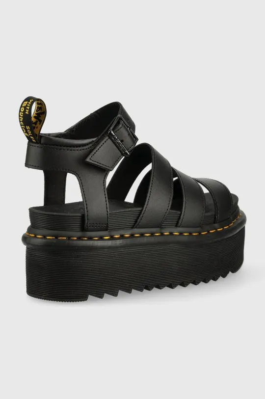 Dr. Martens leather sandals women's black color