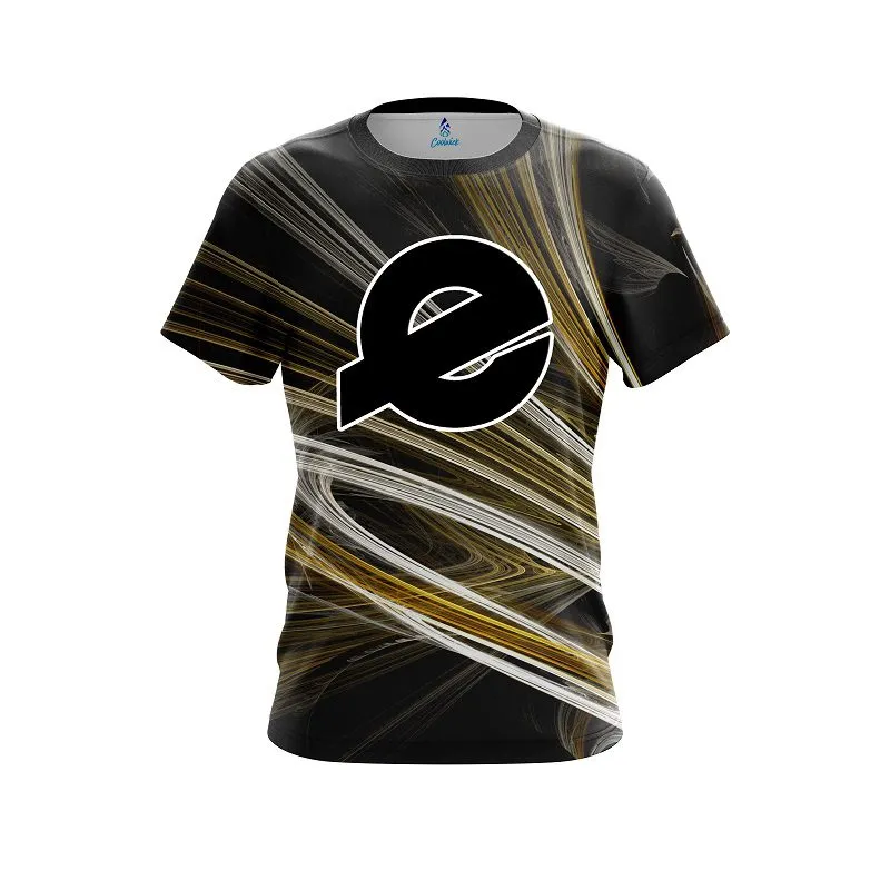 Ebonite Yellow Motion Swirl CoolWick Bowling Jersey