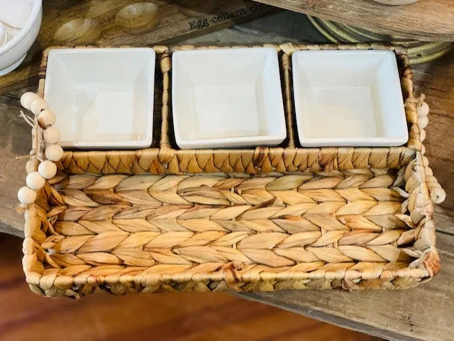 WOVEN TRAY & DIP SET Design